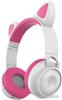 Наушники Накладные Qumo party cat вт 0025 бело-розовый