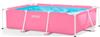 Каркасный бассейн INTEX Metal Frame Pink 28266, 220х150х60 см (розовый)