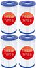 Картридж Bestway тип IV, 14,2х25,4 см, 4 шт