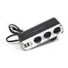 Автомобильный разветвитель прикуривателя - WF-096-2 15W 2USB 1A (black) 118887