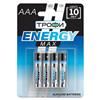 Батарейка AAA Трофи LR03 ENERGY MAX Alkaline (4-BL) (40/960) 211802