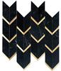 Мраморная мозаичная смесь ORRO Mosaic LUX ATLANTIDA BLACK