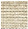 Мозаика каменная однотонная ORRO mosaic TRAVERTINE CLASSIC TUM (15x15)