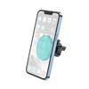 Держатель автомобильный Hoco магнитный H1 Crystal в дефлектор (mint) 225052