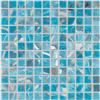 Мозаика стеклянная однотонная Vidrepur Oasis Blue №7102 (на сетке)