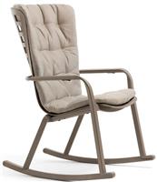 Кресло-качалка Nardi Folio с подушкой, тортора/бежевый