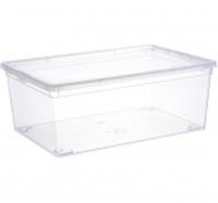Ящик 10л 370х250х140мм Прозрачный М 2352, РОССИЯ, код 40528020128, штрихкод 460519602274, артикул М 2352