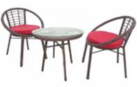 Набор мебели Амальфи арт.SR003 коричневый, красный 