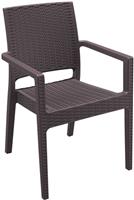 Стул (кресло) Contract Ibiza плетеное, цвет коричневый