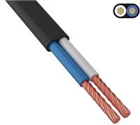 Силовой кабель ККЗ 2 х 0,5 кв.мм, цвет черный, бухта 300 м