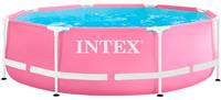 Каркасный бассейн INTEX Metal Frame Pink 28290, 244х76 см (розовый)