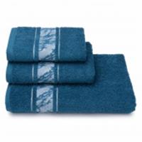 Полотенце махровое Marble pattern ПЛ-2601-5240-1 1сорт цв. 18-4222 50Х90, РОССИЯ, код 01207010227, штрихкод 465020909105, артикул ПЛ-2601-5240-1