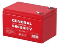 Аккумулятор GSL12-12 GENERAL SECURITY КИТАЙ, код 60014040003, штрихкод 462714086178, артикул GSL12-12