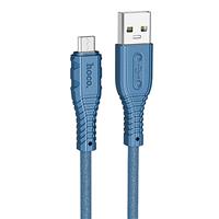 Кабель USB - micro USB Hoco X67 (silicone) 2,4A (blue) 220523