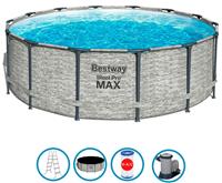 Каркасный бассейн Bestway Steel Pro Max 5619E, 488х122 см, (комплект)