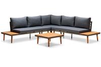 Комплект мебели с диваном Мебельторг Лаин (серый, подушки серые))