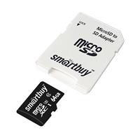 Карта флэш-памяти MicroSD 64 Гб Smart Buy +SD адаптер (class 10) PRO U3 R/W:90/70 MB/s 226177
