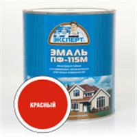 Эмаль ЭКСПЕРТ ПФ-115 глянц красная (2,7кг 6шт), РОССИЯ, код 0410109163, штрихкод 460715725577, артикул 26627