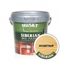 Эко-Лазурь для дерева HUSKY SIBERIAN полуматовая бесцветная (0,9л 6шт), РОССИЯ, код 04103190078, штрихкод 469036402117, артикул 25167