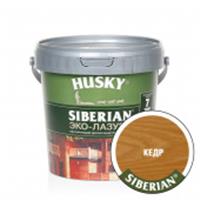 Эко-Лазурь для дерева HUSKY SIBERIAN полуматовая кедр (0,9л 6шт), РОССИЯ, код 04103190084, штрихкод 469036402279, артикул 25169