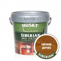Эко-Лазурь для дерева HUSKY SIBERIAN полуматовая тиковое дерево (0,9л 6шт), РОССИЯ, код 04103190105, штрихкод 469036402307, артикул 25187
