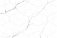 Декор 27х40 Global Tile VEGA белый геометрия, РОССИЯ, код 03111010099, штрихкод 462716280545, артикул V9VG3205TG