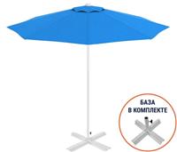 Зонт TheUmbrela Kiwi Clips&Base, цвет белый, голубой (50-1011-25/2306/W/NV+C)