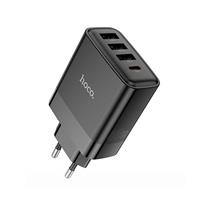 Адаптер Сетевой Hoco C127A PD 3USB/Type-C 45W (black) 231570