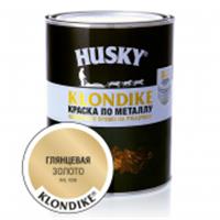 HUSKY-KLONDIKE Краска по металлу глянцевая золото RAL 1036 (0,9л 6шт), РОССИЯ, код 04101260007, штрихкод 469036402407, артикул 25613