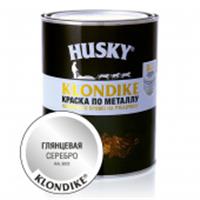HUSKY-KLONDIKE Краска по металлу глянцевая серебро RAL 9023 (0,9л 6шт), РОССИЯ, код 04101260016, штрихкод 469036402432, артикул 25615