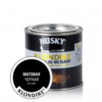HUSKY-KLONDIKE Краска по металлу матовая черная RAL 9005 (250мл 6шт), РОССИЯ, код 0410126099, штрихкод 469036402455, артикул 26479