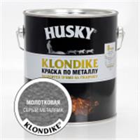 HUSKY-KLONDIKE Краска по металлу с молотковым эффектом серый металлик (2,5л 3шт), РОССИЯ, код 0410126110, штрихкод 469036402097, артикул 26200