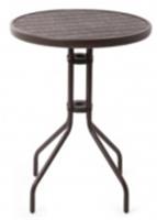 Стол Nolita D60хH72см, ст.труба 24мм, полиэфирная древесина 5мм арт.10922-7426 Код270561, КИТАЙ, код 0151100030, штрихкод 468046618665, артикул 270561