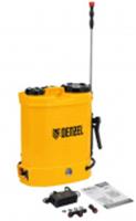 Опрыскиватель Denzel  D-12LA, ранцевый,   аккумуляторный 12 л, 12 В, 8 Ач, Китай, код 01305240049, штрихкод 404499620499, артикул 64788