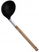 Ложка разливательная 31.5х8 см, (нейлон, нерж. сталь, акация) Linea ACACIA, КИТАЙ, код 3561700214, штрихкод 465022905861, артикул 93-TO-AC-06