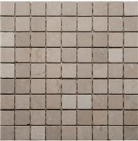 Мозаика мраморная однотонная ORRO mosaic STONE Botticino Pol (30x30x7)