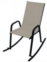 Кресло -качалка Сан-Ремо арт.С-123 черный серо-бежевый, 