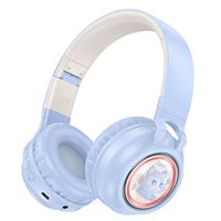 Bluetooth-наушники полноразмерные Hoco W50 Cute fun (blue) 229402