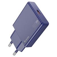 Адаптер Сетевой Hoco N44 Bisciut PD Type-C 30W (tutanium blue) 229369