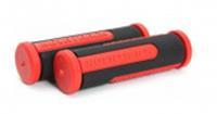 Грипсы Novatrack, 110мм, черно-красный (РТ485), КИТАЙ, код 60006180071, штрихкод 460201050717, артикул Х76788 для велосипеда