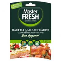 Пакеты для запекания Master Fresh  с клипсами, 5шт, Турция, код 4120200150, штрихкод 462073997326, артикул С0006110