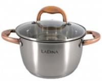 Кастрюля из нержавеющей стали Monica 18см 2,4л индукция 66018/8, Китай, код 35001080174, штрихкод 465007532507