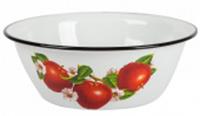 Миска эмалированная 0,8л декор белая (20) 40304-062/5 КЕР 004038, РОССИЯ, код 35008010037, штрихкод 460373113267, артикул 004038