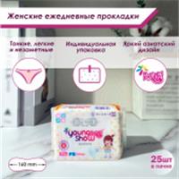 Young Show USA time прокладки ежедневные 25шт 16см, КИТАЙ, код 50113010020, штрихкод 692160329745, артикул