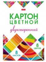 Набор картона цветного Мелованный Двухсторонний 8л 8 цв. А4ф в папке Мозаика, Россия, код 56023010011, штрихкод 460678239864, артикул 68654 8Кц4_25058