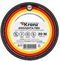 Изолента ПВХ 15мм/20м/0,13мм черная KRANZ, КИТАЙ, код 0580100029, штрихкод 460100422545, артикул KR-09-2606