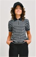 Джемпер для девочки тр 195-24 (ромб, 146-72-81) кор.рук., Россия, код 63010090819, штрихкод , артикул