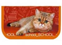 Пенал 1 отделения ОНИКС 190х110 ПКК-03-5 School cat л/т 56611, Россия, код 56030060244, штрихкод 469035818180