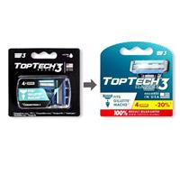 Бритвенный Станок Toptech toptech razor 3 (сменные кассеты 4шт)