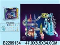 JB4611364 Магнитный конструктор, свет, звук, 2 фигурки, крут.колесо, 80 дет., в/к 47*8,5*34 см, Китай, код 83501020006, штрихкод 469904611364, артикул JB4611364